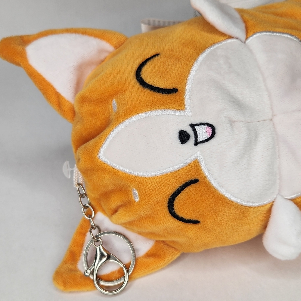 Reversible Corgi Plush Keychain - Picture 2 of 4